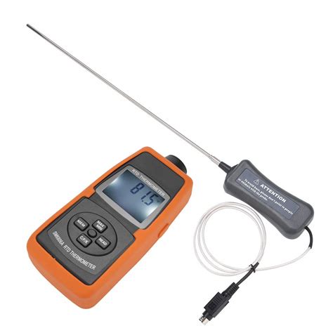 RTD Industrial Thermometer Resistance Platinum Digital Handheld SM6806A Thermometer Akozon ...