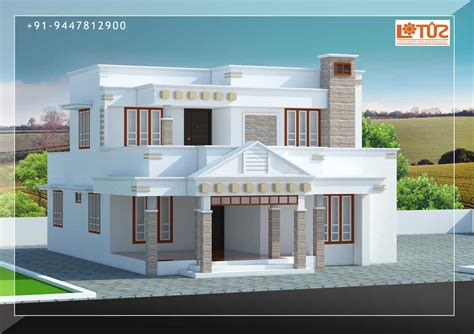 Modern House Design in Kerala Under 30 Lakhs Estimate - 1910 sq.ft