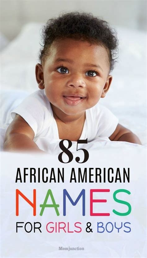 80 Popular African American Baby Names With Meanings | African baby names, African american baby ...