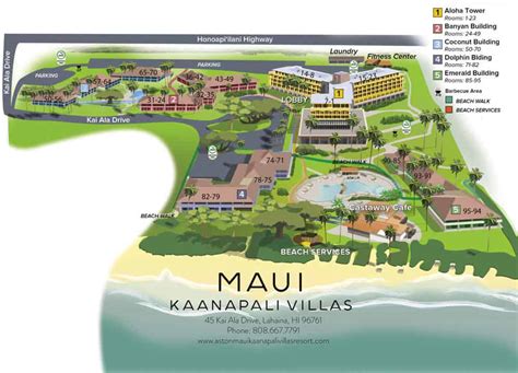 Maui Kaanapali Villas Map - Beulah Sallyann