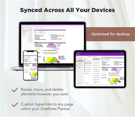 Student Planner Onenote Templates Pack, One Note Academic Templates, Study Planner, College ...