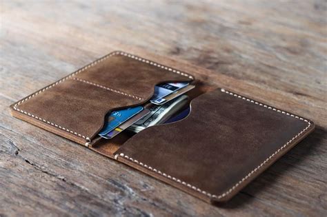 Mens Leather Travel Wallet [Personalized] [Handmade] [Free Shipping]