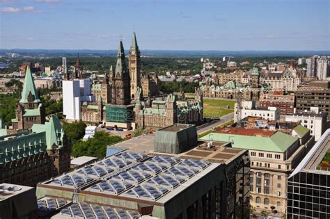 Parliament Buildings and Downtown, Ottawa Stock Image - Image of parliament, building: 20259869