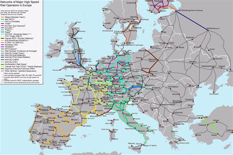 Rail Europe Map 2023