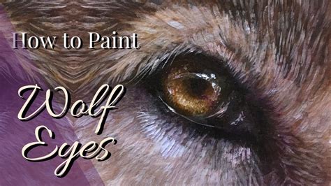 How to Paint: WOLF EYES with Oil Paint or Acrylic Paint - Wolf Eye Tutor... | Wolf eyes, Dog ...