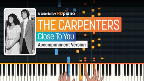 Close To You by The Carpenters Piano Tutorial | HDpiano