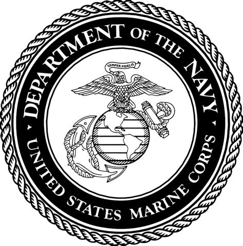 Usmc Logo Black And White