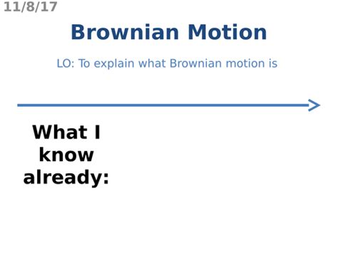 Brownian Motion | Teaching Resources