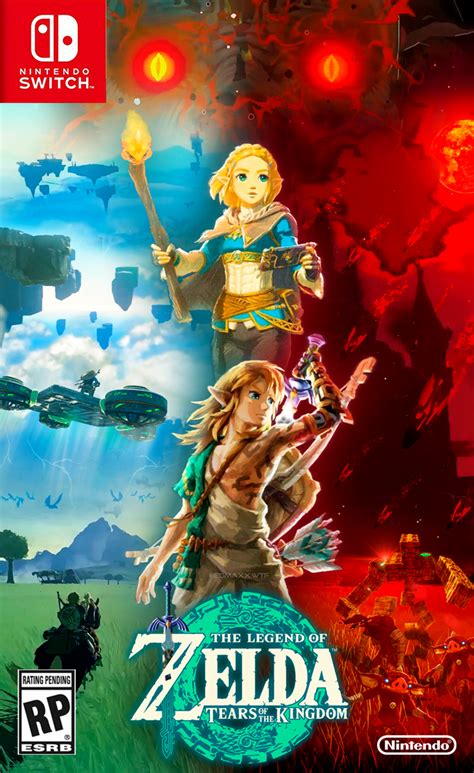 The Legend Of Zelda Tears Of The Kingdom Cover Art by edmaxxwtf on DeviantArt