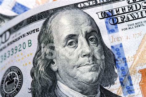 Benjamin Franklin, New 100 Dollar Bill Stock Photo | Royalty-Free | FreeImages