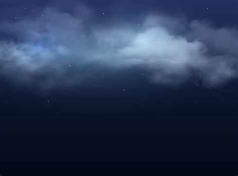 Cloudy Night Sky Background