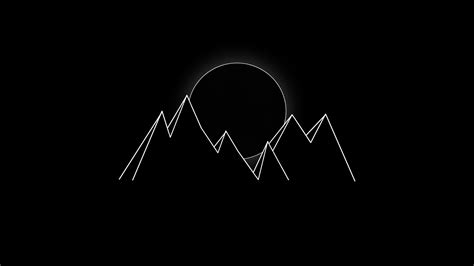 Minimalist Mountain Black And White Wallpapers - Wallpaper Cave