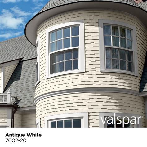 Valspar SeasonPlus Antique White Flat Latex Exterior Paint (Actual Net Contents:124) in the ...