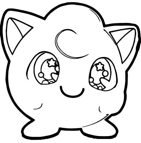 Amazing Pokemon Jigglypuff Coloring Page - Free Printable Coloring Pages