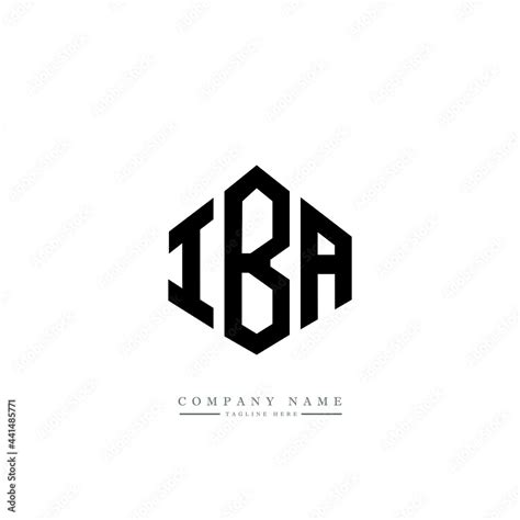 IBA letter logo design with polygon shape. IBA polygon logo monogram. IBA cube logo design. IBA ...