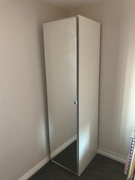 IKEA PAX Tall Single Wardrobe in White/Mirror | in Llanishen, Cardiff | Gumtree