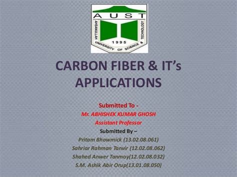 Carbon fiber and it's applications