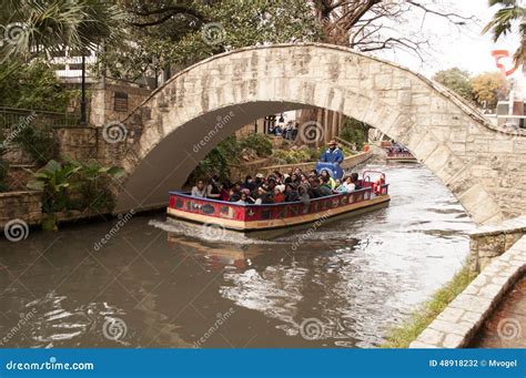 San Antonio River Walk Boat Tour Editorial Photography - Image: 48918232