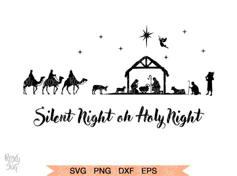 Nativity svg - Nativity scene SVG By Lovely Graphics | TheHungryJPEG