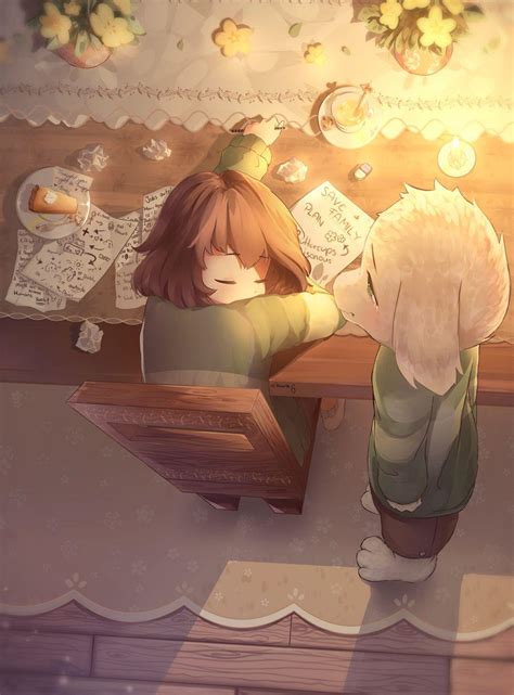 Asriel & Chara by sasoura on deviant art (that reduce my stress) : r/Charadefensesquad