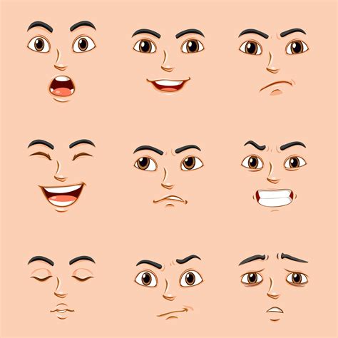 Cartoon Facial Expressions Clipart – NBKomputer