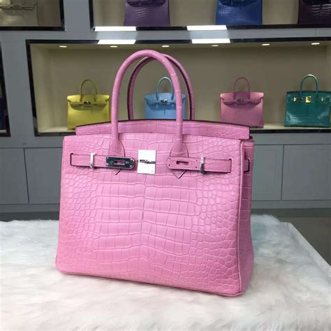 Hermes Pink Alligator Birkin Bag | IQS Executive