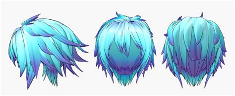 Male Anime Hair Back, HD Png Download , Transparent Png Image - PNGitem