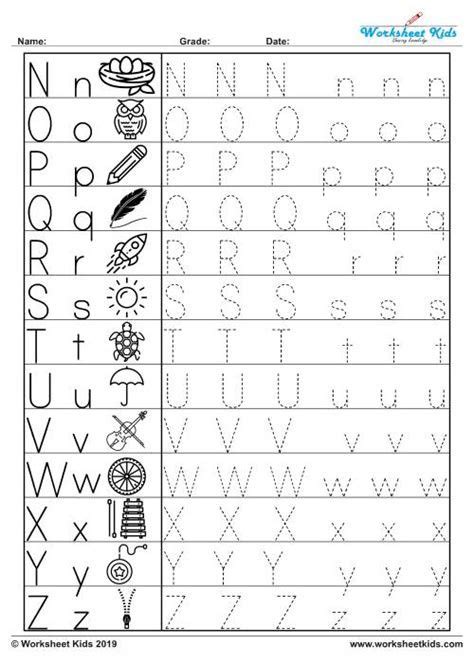 Alphabet Tracing Worksheets - Uppercase & Lowercase Capital Letters Worksheet, Alphabet ...