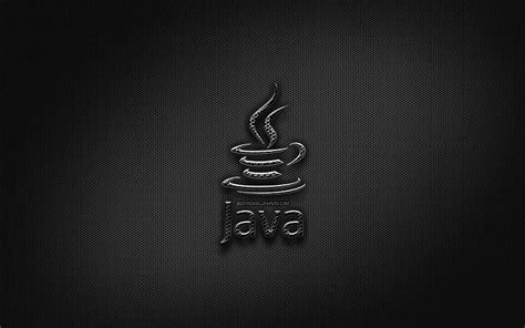 Java black logo, programming language, grid metal background, Java, artwork, HD wallpaper | Peakpx