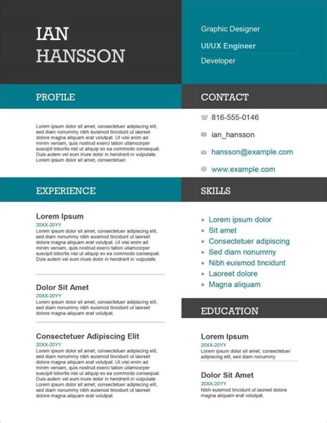 Ms Word Template For Resume For Your Needs