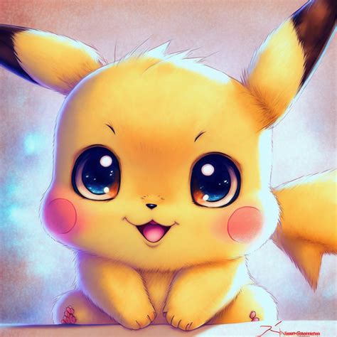 Cute baby Pikachu manga