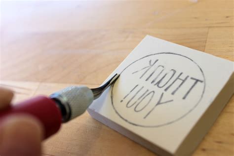 How To Make a DIY Carved Rubber Stamp - Dear Handmade Life