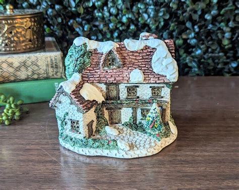 Vintage Christmas Village House With Snowy Roof, Vintage Christmas Village Cottage - Etsy