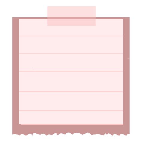 Pink Torn Sticky Note 13521804 PNG