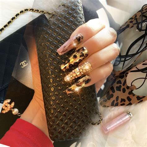 Cheetah Print Nails - Etsy