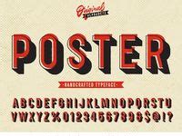 44 Vintage Poster Fonts ideas | poster fonts, fonts, fonts design