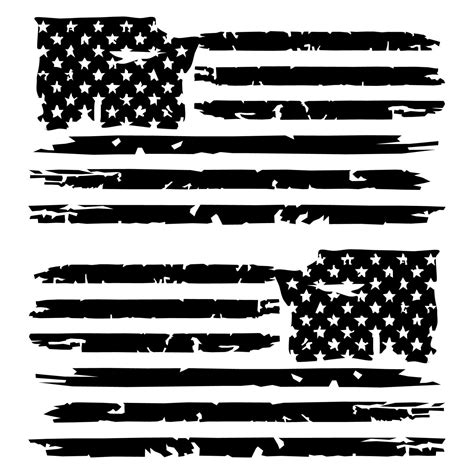 Distressed American Flag Decal - Asking List