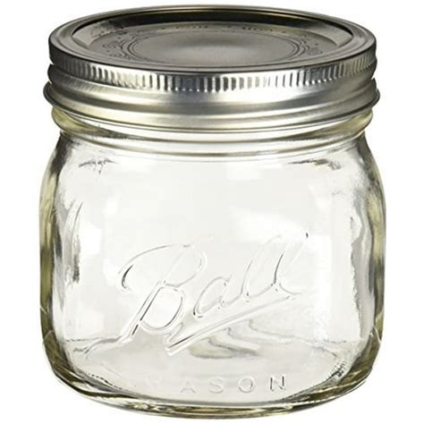 Ball Collection Elite Pint Mason Jar with Lids and Bands 4PK Wide Mouth, Clear - Walmart.com ...