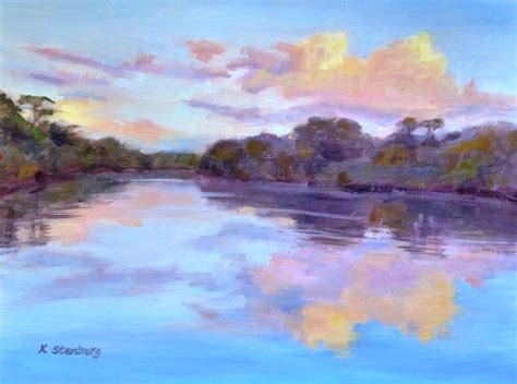 Kim Stenberg's Painting Journal: "Sunset Clouds" (oil on linen; 9" x 12") sold