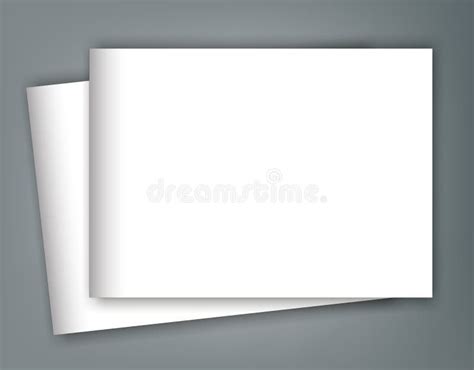 Set of Blank Catalogue Landscape Brochure Mockup Cover Template Stock Vector - Illustration of ...