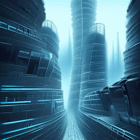 Futuristic City Landscape by Lee Kimsan · Creative Fabrica