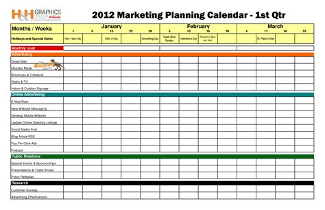 event marketing plan | Marketing calendar template, Excel calendar template, Marketing plan template