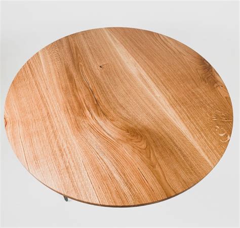 Round Oak Wood Table Top Real Wood Round Table Top - Etsy