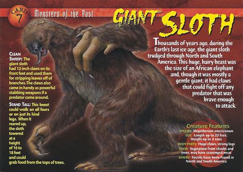 Giant Sloth - Wierd N'wild Creatures Wiki