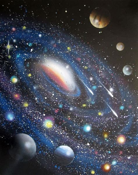 Vì sao Newton tin vào Thần khi nghiên cứu thiên văn? | Galaxy art, Galaxy painting, Planet painting