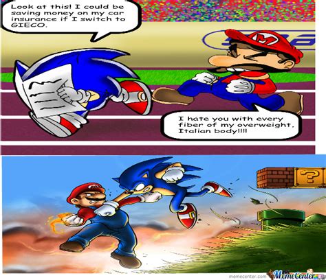 Mario And Sonic by xxkamelxx - Meme Center