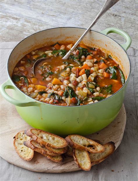 Ina Garten's Winter Minestrone & Garlic Bruschetta