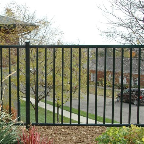 Durables 4' High Canfield Aluminum Picket Fence (Black) | Quick Ship Aluminum Fence