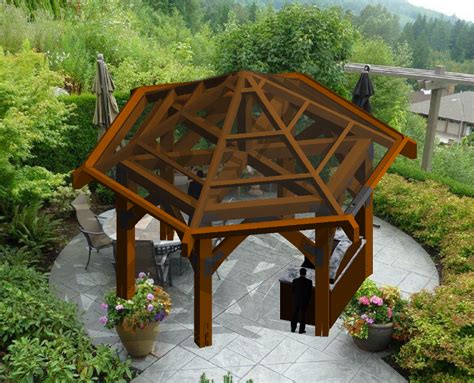 19'-6" Hexagon Gazebo | Hexagon gazebo, Diy outdoor decor, Pergola