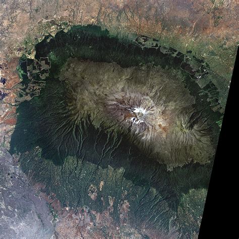 Snow On Mount Kilimanjaro, 2000 Photograph by Nasa - Fine Art America